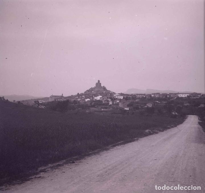Photographie ancienne: PUEBLO EN UN PROMONTORIO. Bajo Arag&oacute;n. c.1925