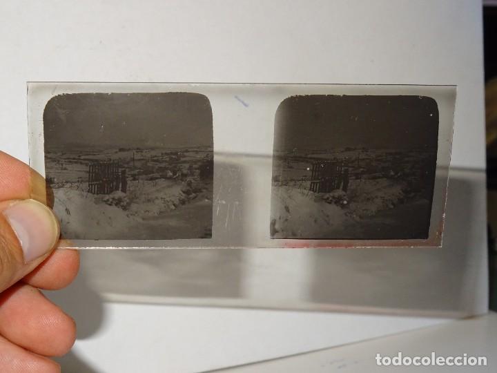 Photographie ancienne: (M19) PLACA DE CRSITAL ESTEROSC&Oacute;PICA - PAISAJE DE MONTA&Ntilde;A, 10,5X4,5CM, SE&Ntilde;ALES DE USO NORMALES