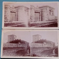 Fotografía antigua: DOS FOTOGRAFÍAS ESTEREOSCÓPICAS 1895 NOJA, SANTANDER, CANTABRIA. CASA MARQUÉS VELASCO. Lote 285657678