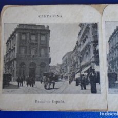 Fotografía antigua: (ES-190908)ESTEREOSCOPICA DE CARTAGENA-BANCO DE ESPAÑA