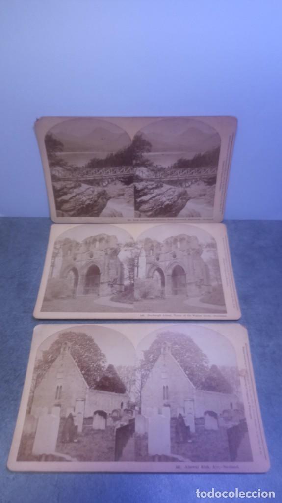 Antique Photography: LOTE 3 FOTOGRAFIAS ESTEREOSCOPICAS DIFERENTES DE SCOTLAND