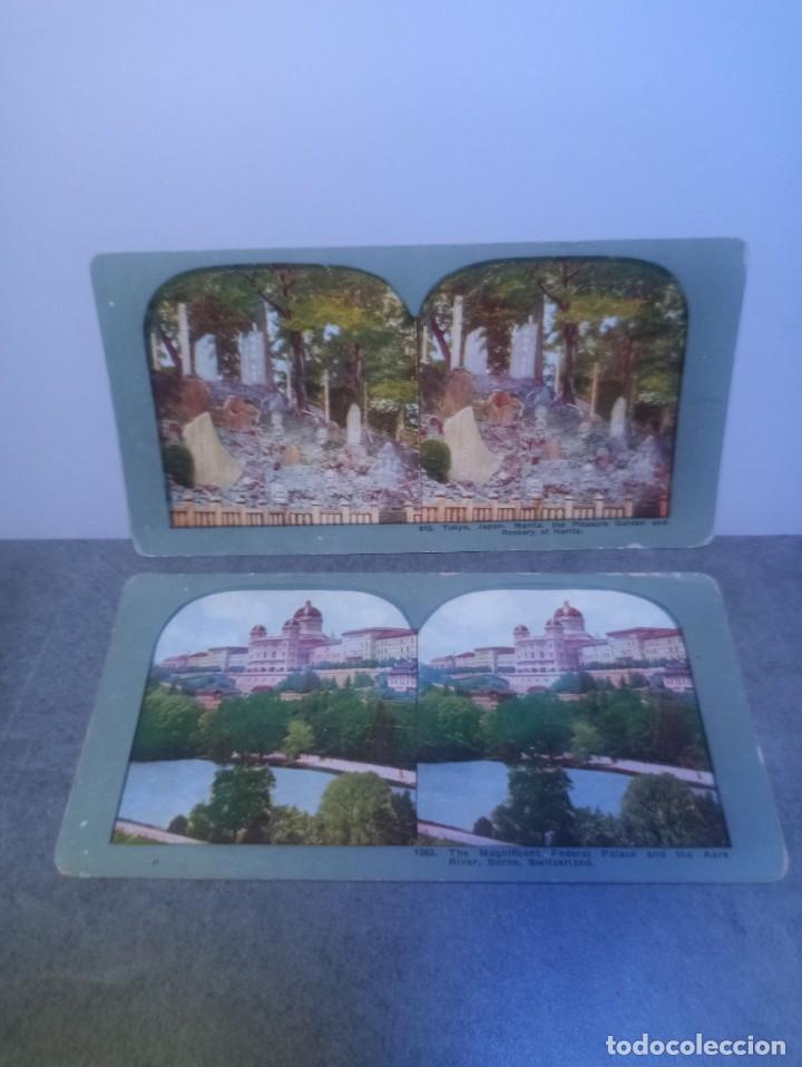 Antique Photography: LOTE 2 FOTOGRAFIAS ESTEREOSCOPICAS DIFERENTES - TOKYO JAPON - SWITZERLAND