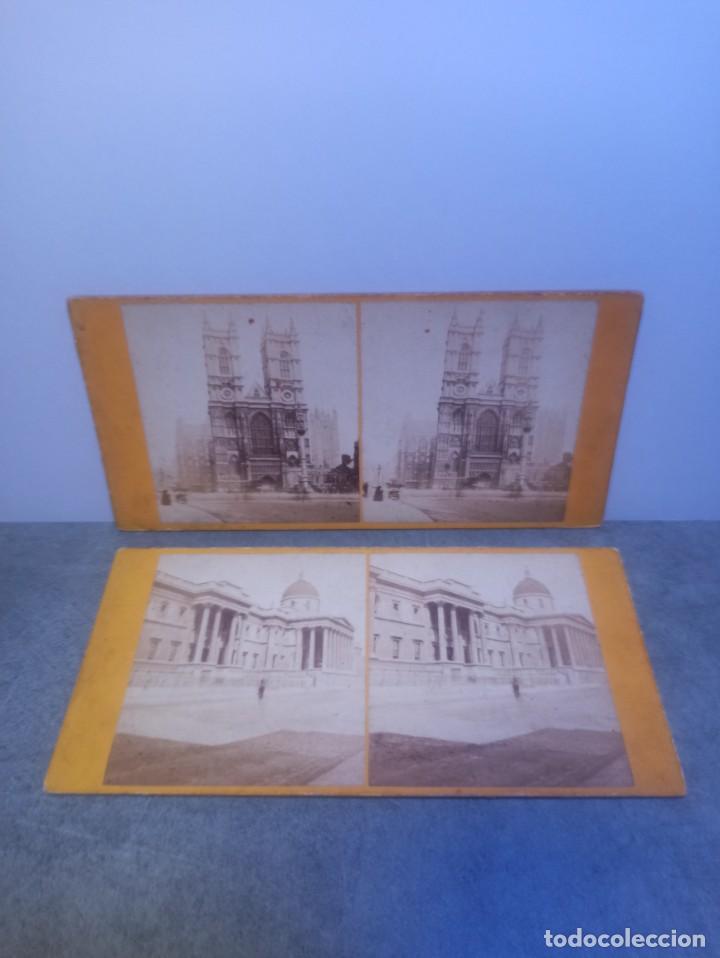 Antique Photography: LOTE 2 FOTOGRAFIAS ESTEREOSCOPICAS DIFERENTES - A IDENTIFICAR