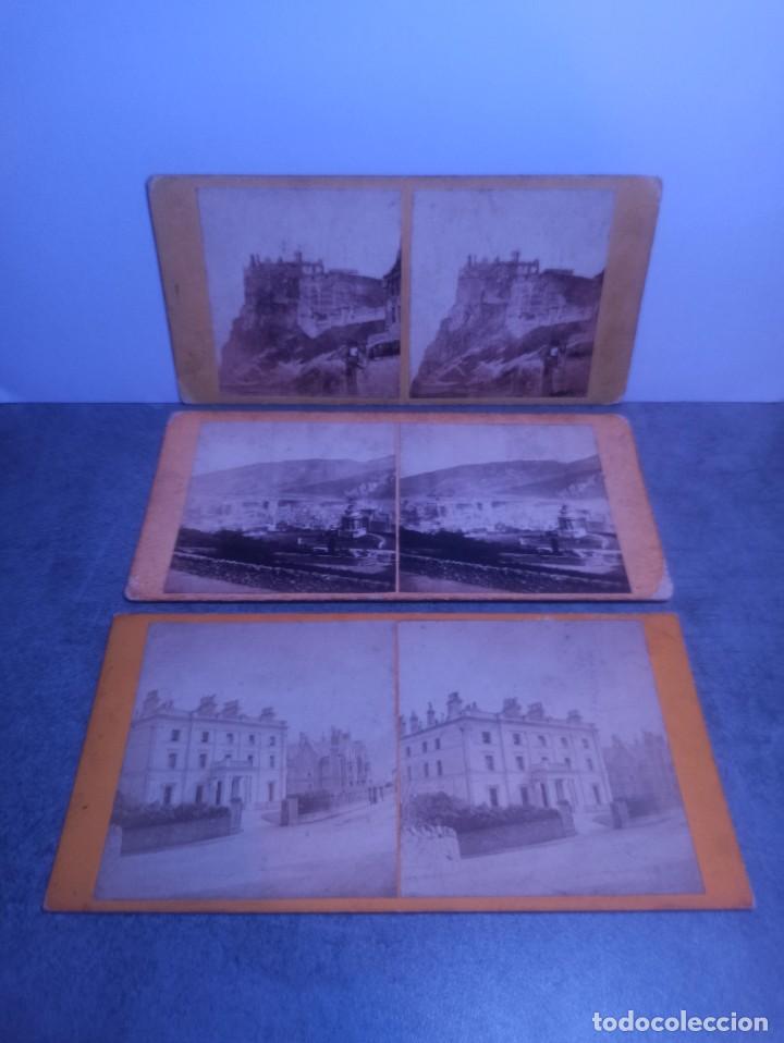 Antique Photography: LOTE 3 FOTOGRAFIAS ESTEREOSCOPICAS DIFERENTES - A IDENTIFICAR