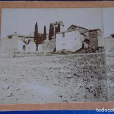 Fotografía antigua: (ES-190916)FOTOGRAFIA ESTEREOSCOPICA DE STA.CREU DE OLORDE-PARROQUIA Y CEMENTERIO