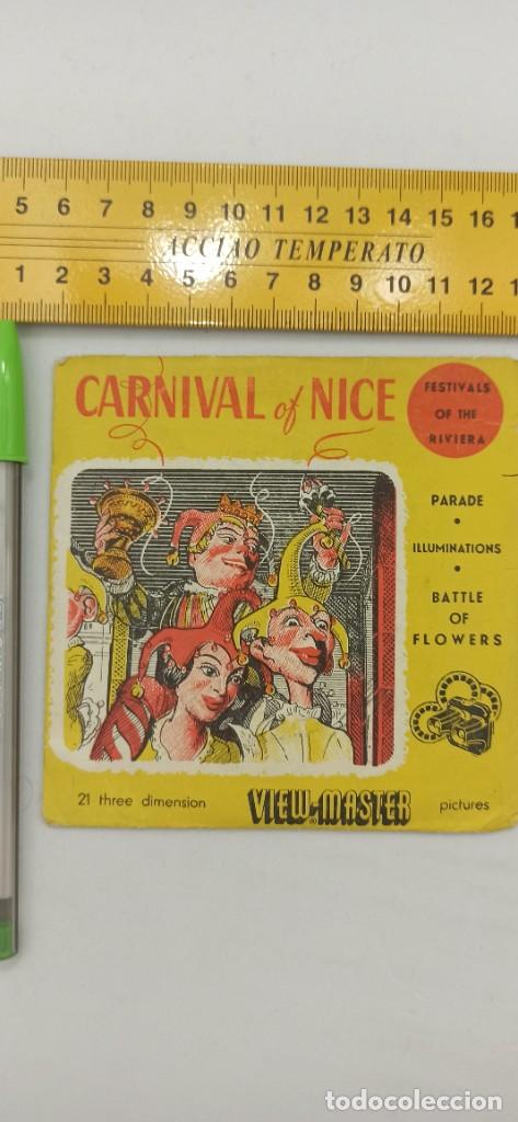 Fotograf&iacute;a antigua: VIEW MASTER CARNIVAL OF NICE Completo 3 DISCOS 1956 ENVIO CERTIFICADO GRATUITO