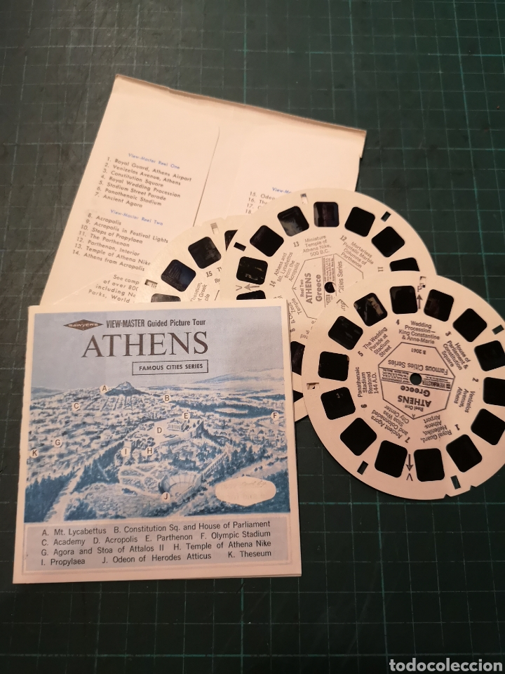 Fotograf&iacute;a antigua: View Master Athens 3 discos - Foto 3