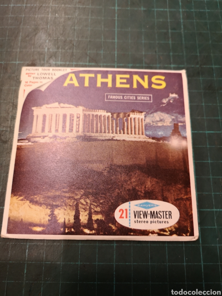 Fotograf&iacute;a antigua: View Master Athens 3 discos - Foto 1