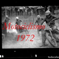 Fotografía antigua: MOTOCICLISMO - 1972 - CAMPEONATO DEL MUNDO - BARCELONA - 5 NEGATIVOS DE ACETATO. Lote 297913603