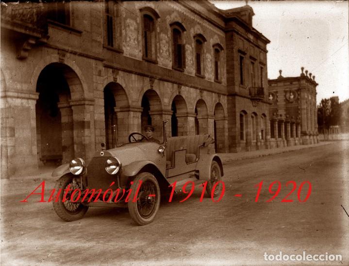 AUTOMÓVIL - 1910 - 1920 - BARCELONA - NEGATIVO DE VIDRIO (Fotografía Antigua - Estereoscópicas)