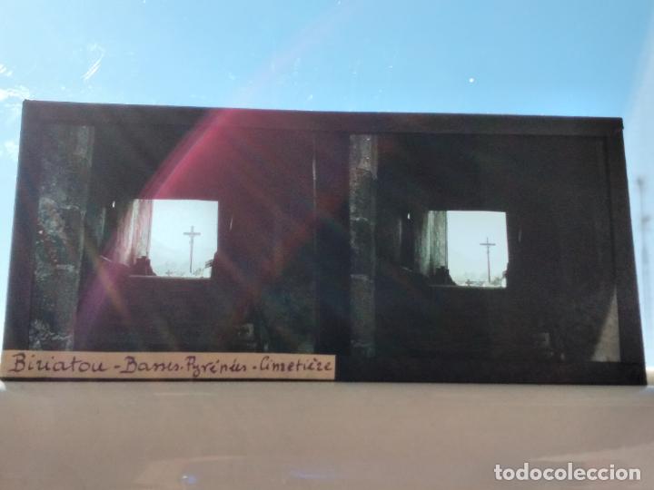 Fotografia antiga: BIRIATOU FRANCIA PLACA ESTEREOSCOPICA EN CRISTAL 1932 6 X 13 CMTS