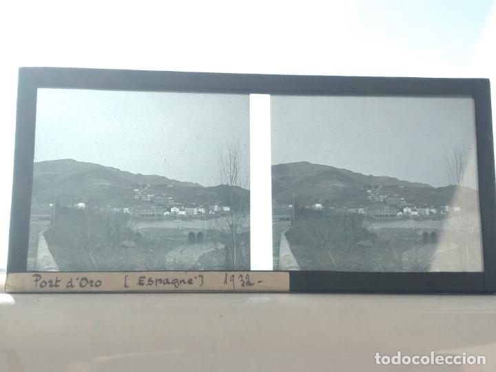 Fotografia antiga: ORIO GUIPUZCOA PLACA ESTEREOSCOPICA EN CRISTAL 1932 6 X 13 CMTS