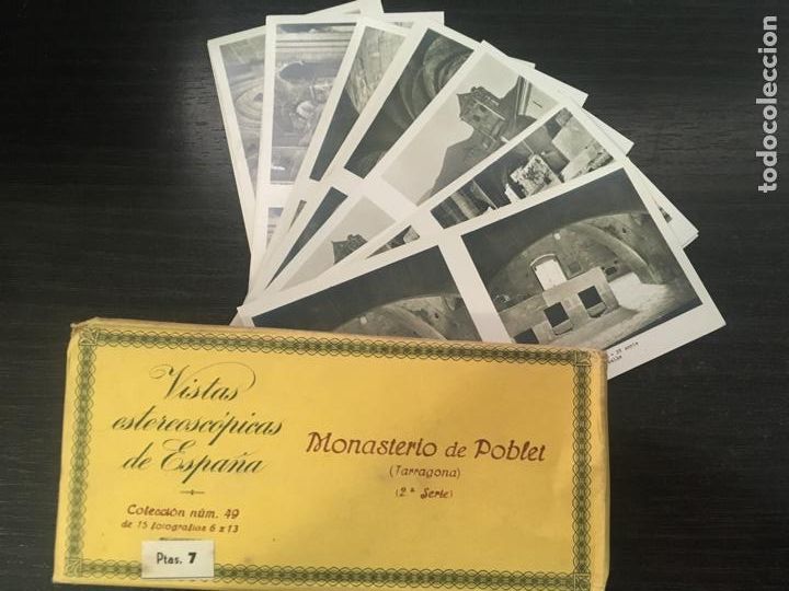Fotografia antica: Monasterio de Poblet - 2&ordf; serie - Vistas estereosc&oacute;picas - Colecci&oacute;n n&ordm; 49 - 15 fotos