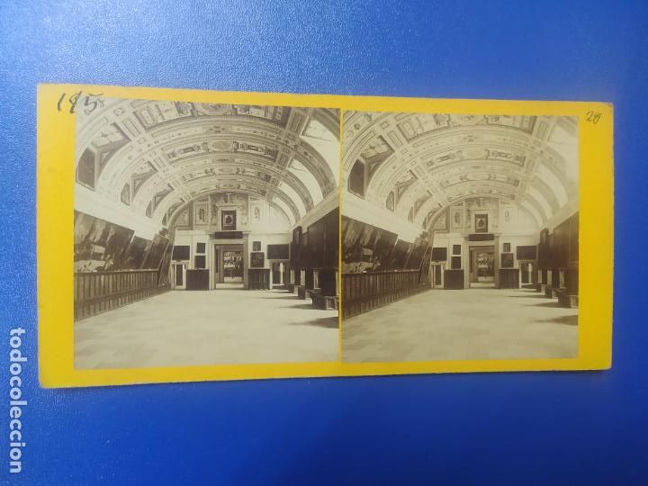 Antique Photography: ANTIGUA FOTOGRAFIA ESTEREOSCOPICA SALA DEL MUSEO ESCORIAL