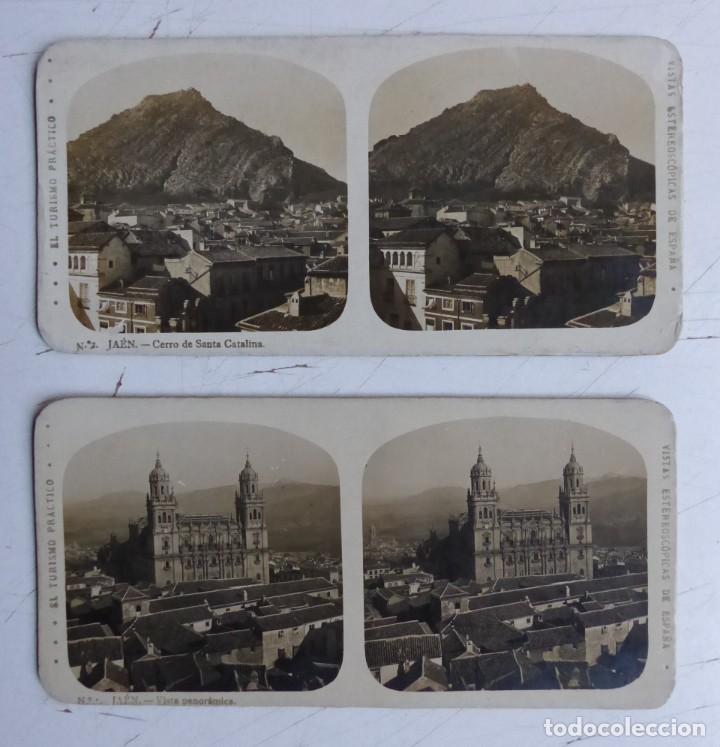 Antique Photography: JAEN - 2 ANTIGUAS VISTAS ESTEREOSCOPICAS - EL TURISMO PRACTICO