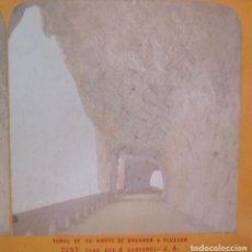 Fotografía antigua: TUNEL DE LA ROUTE DE BRUNNEN A FLUELEN. LAC DES 4 CANTONS. SUIZA. FOTO JEAN ANDRIEU. Nº 2252.
