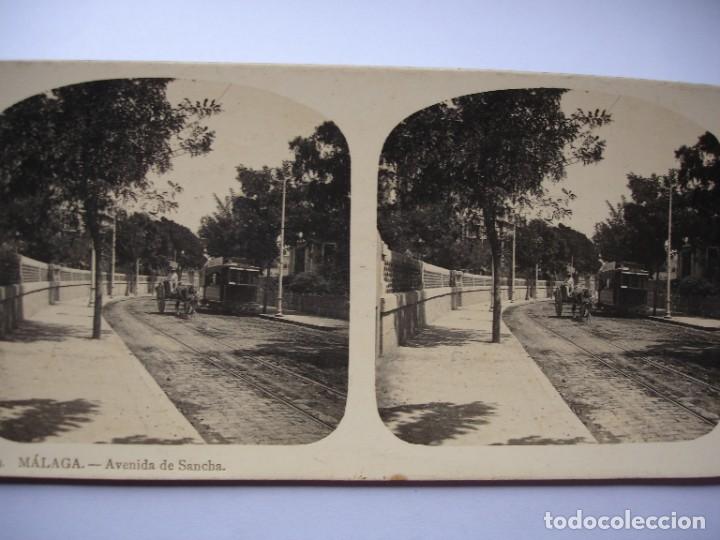 Photographie ancienne: MALAGA,AVENIDA DE SANCHA