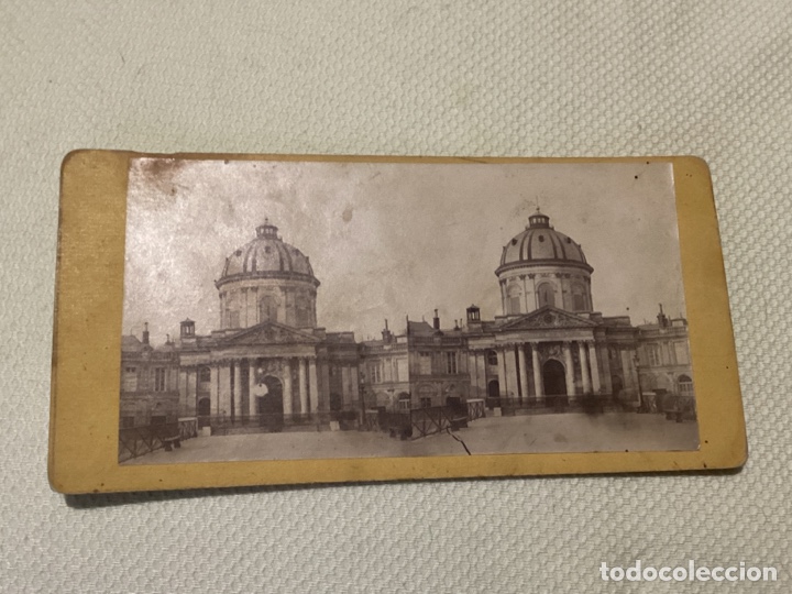 Fotograf&iacute;a antigua: Fotograf&iacute;a estereosc&oacute;pica siglo XIX bas&iacute;lica catedral
