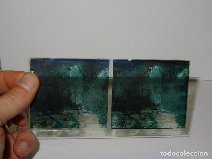 Fotografia antiga: (M19) CRISTAL ESTEREOSC&Oacute;PICO - VISTA DE CATALU&Ntilde;A - 13X6XM, SE&Ntilde;ALES DE USO NORMALES