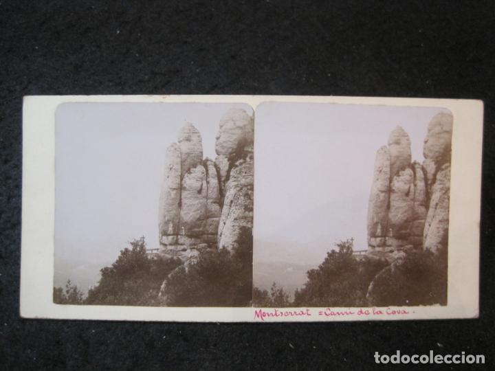 Photographie ancienne: MONTSERRAT-CAMI DE LA COVA-ESTEREOSCOPICA-FOTOGRAFIA ANTIGUA-VER FOTOS-(K-6006)