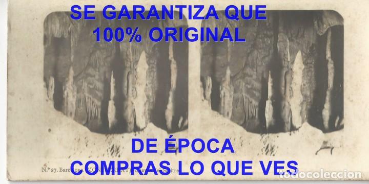 Photographie ancienne: MONTSERRAT CUEVAS DEL SALITRE 27 FOTOGRAFIA ESTEREOSCOPICA 17X9 U99