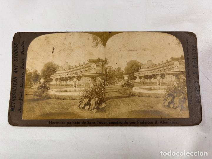 Fotografia antiga: FOTOGRAFIA ESTEREOSCOPICA. PALACIO DE SANS SOUCI, ALEMANIA. CONSTUIDO POR FEDERICO II