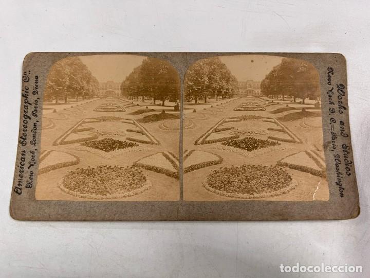 Fotografia antiga: FOTOGRAFIA ESTEREOSCOPICA. JARDINES DEL PARQUE FAIRMOUNT FILADELFIA. WORKS AND STUDIO
