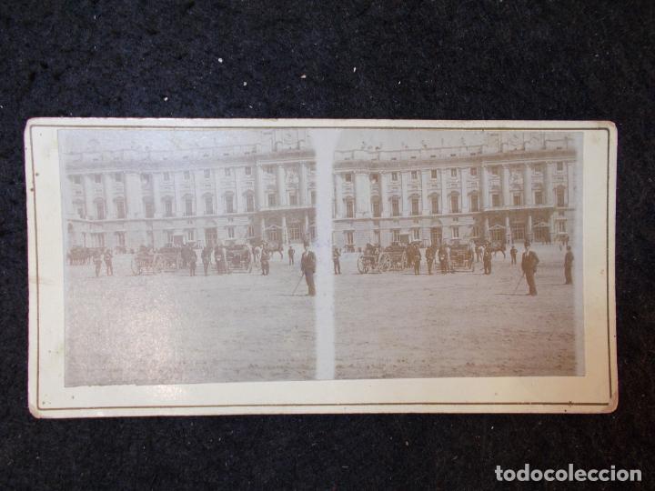 Fotografia antiga: MADRID-PLAZA ARMAS-ESTEREOSCOPICA-FOTOGRAFIA ANTIGUA-VER FOTOS-(K-6497)