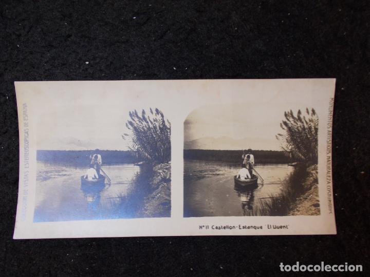 Fotografia antiga: CASTELLON-ESTANQUE EL LLUENT-ESTEREOSCOPICA-FOTOGRAFIA ANTIGUA-VER FOTOS-(K-6507)