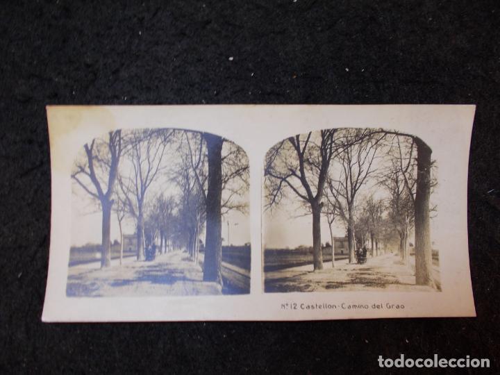 Fotografia antiga: CASTELLON-CAMINO DEL GRAO-ESTEREOSCOPICA-FOTOGRAFIA ANTIGUA-VER FOTOS-(K-6508)