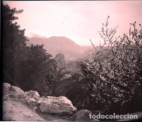 Fotografia antiga: CASTELL DE GUADALEST NEGATIVO CRISTAL ANTIGUO TAMA&Ntilde;O 6 X 13 CM.