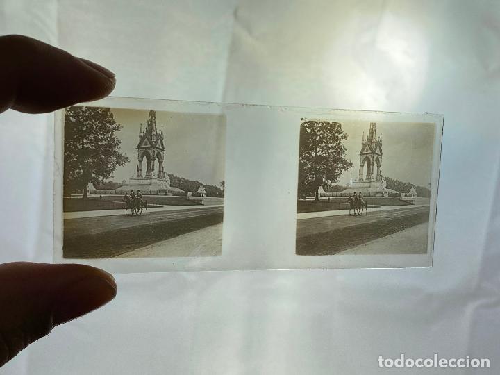 Fotograf&iacute;a antigua: CRISTAL ESTEREOSCOPICO CABALLERIA