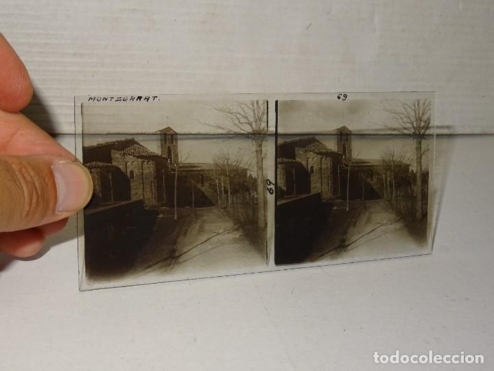 Fotografia antiga: (CAJ&Oacute;N) ESTEREOSC&Oacute;PICA DE CRISTAL - MONTSERRAT - BUEN ESTADO