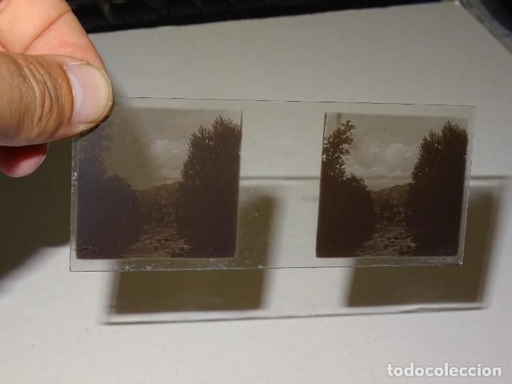 Fotograf&iacute;a antigua: (M) ESTEREOSC&Oacute;PICA DE CRITAL - VISTA DE LLIVIA (GERONA) , CARRERAS DE CABALLOS , PRINCIPIOS DEL S.XX