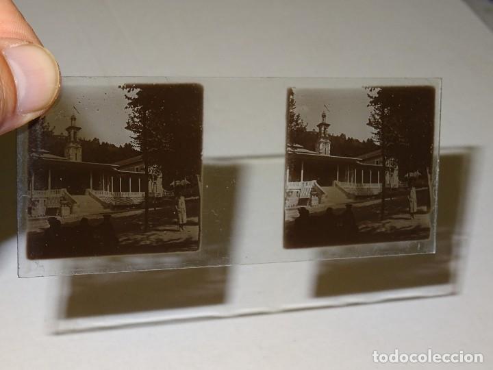 Fotograf&iacute;a antigua: (M) ESTEREOSC&Oacute;PICA DE CRITAL - VISTA DE LLIVIA (GERONA) , CARRERAS DE CABALLOS , PRINCIPIOS DEL S.XX