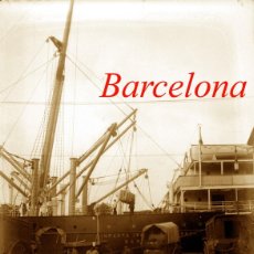 Fotografía antigua: BARCELONA - PORT - 1910'S - NEGATIU DE VIDRE. Lote 366819106