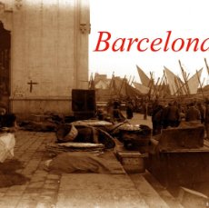 Fotografía antigua: BARCELONA - PORT - 1910'S - NEGATIU DE VIDRE. Lote 366819241