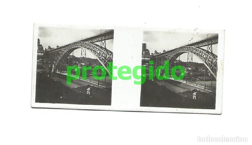Antique Photography: PORTUGAL. OPORTO-PUENTE DE LUIS I. GALLETAS Y CHOCOLATES SOLSONA-RIUS S.A. FOTOGRAF&Iacute;A ESTEREOSC&Oacute;PICA