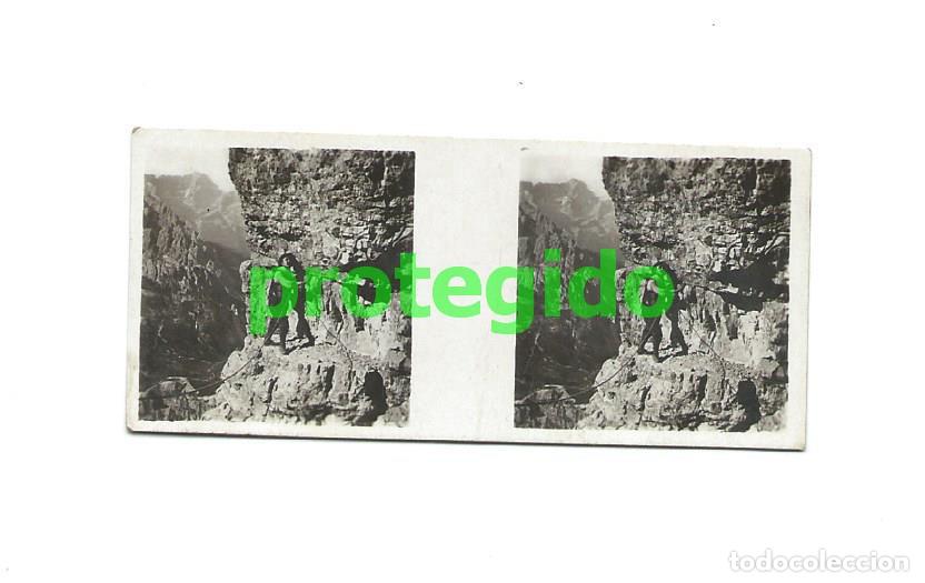 Antique Photography: AUSTRIA. ALPES DOLOM&Iacute;TICOS. GALLETAS Y CHOCOLATES SOLSONA-RIUS S.A. FOTOGRAF&Iacute;A ESTEREOSC&Oacute;PICA.