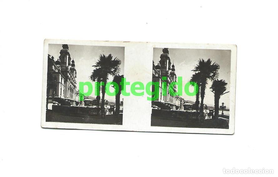 Fotograf&iacute;a antigua: M&Oacute;NACO. MONTE CARLO-EL CASINO. GALLETAS Y CHOCOLATES SOLSONA-RIUS S.A. FOTOGRAF&Iacute;A ESTEREOSC&Oacute;PICA.