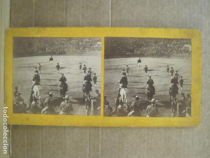 Photographie ancienne: TOROS-PLAZA TOROS-FOTO ESTEREOSCOPICA ANTIGUA-VER FOTOS-(K-8158)