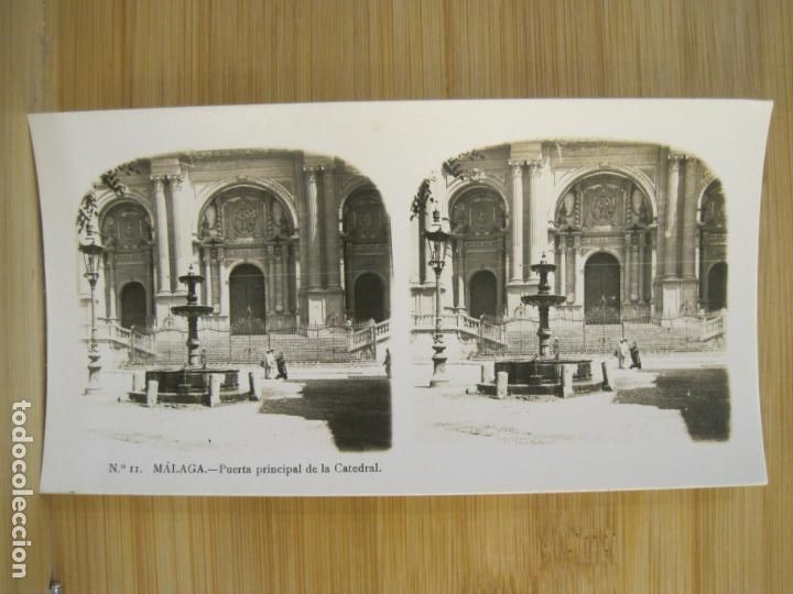 Photographie ancienne: MALAGA-11-CATEDRAL-FOTOGRAFIA ANTIGUO ESTEREOSCOPICA-VER FOTOS-(K-8289)