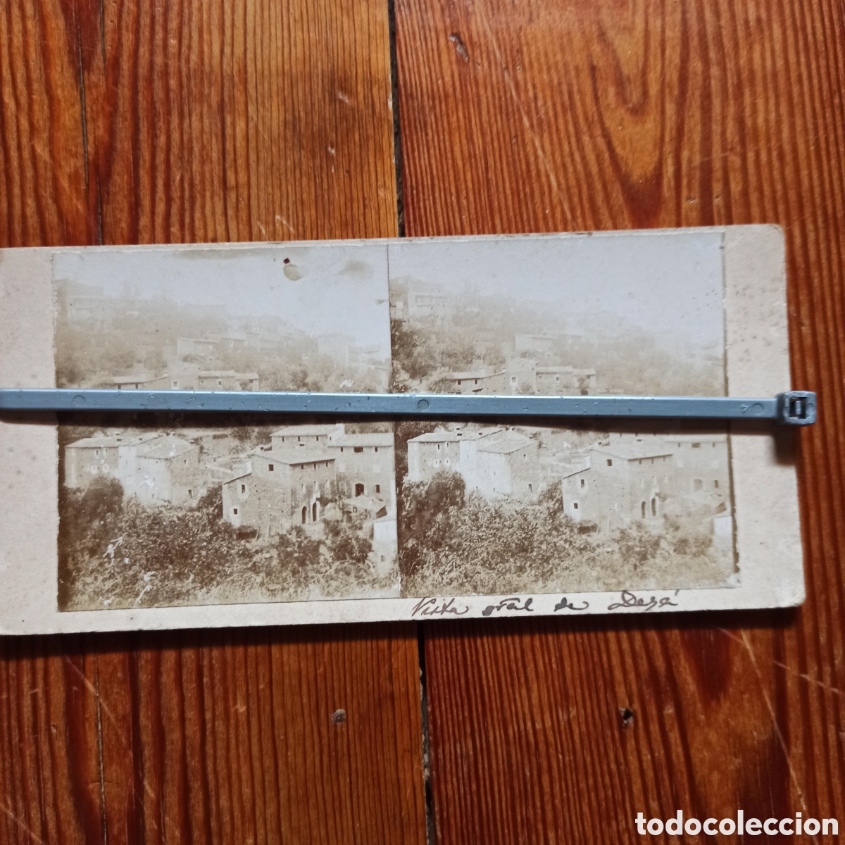 Fotograf&iacute;a antigua: Estereoscopica de Mallorca, Vista general de Deia