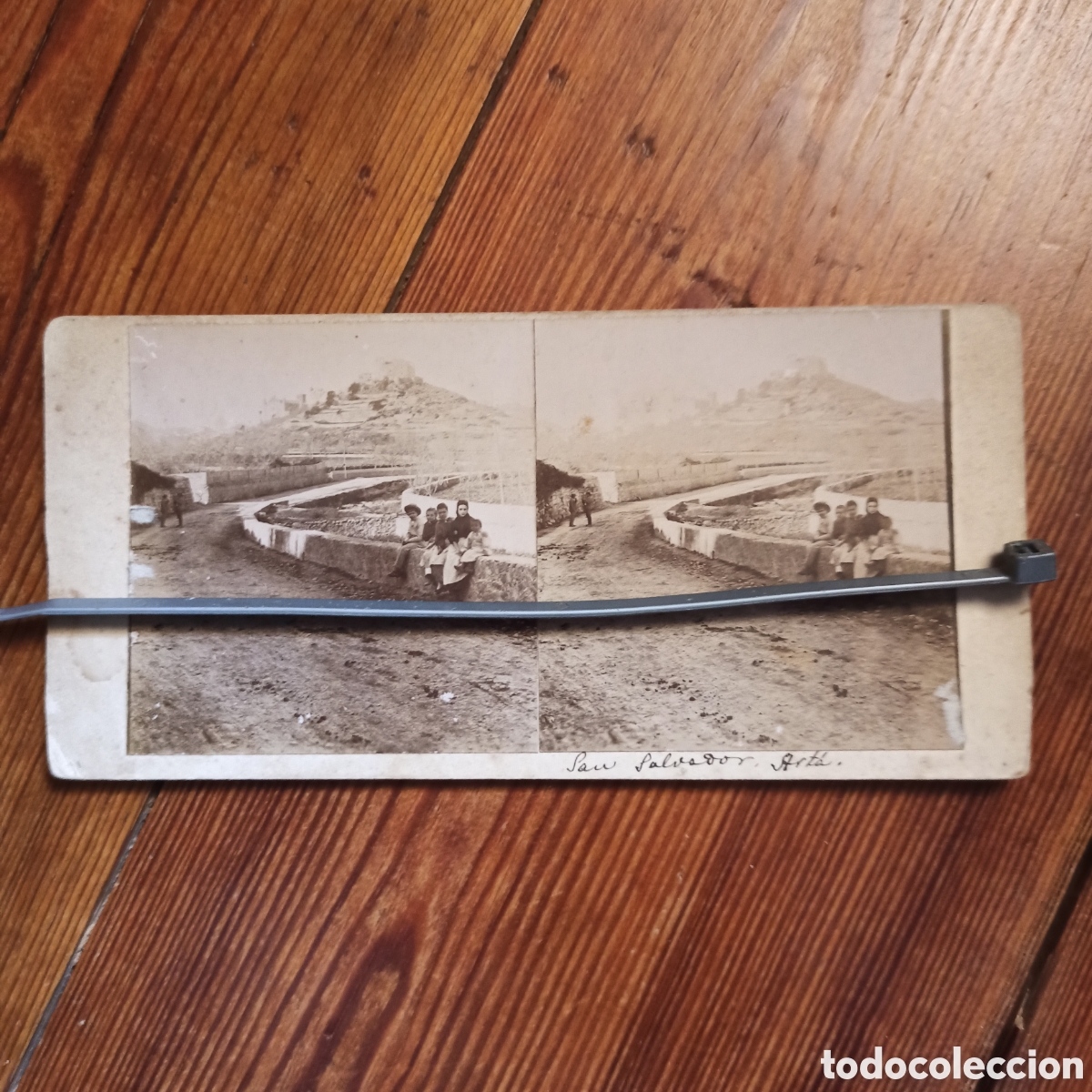 Fotograf&iacute;a antigua: Estereoscopica de Mallorca, San Salvador de Arta