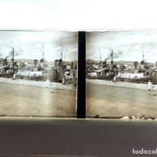 Fotografía antigua: PALMA DE MALLORCA PLACA ESTEREOSCÓPICA EN CRISTAL H. 1940 POR VIAJERO FRANCES 6 X 13 CMTS. Lote 399104369