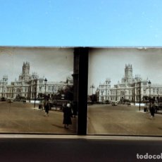Fotografía antigua: MADRID PLACA ESTEREOSCÓPICA EN CRISTAL H. 1940 POR VIAJERO FRANCES 6 X 13 CMTS. Lote 399109779