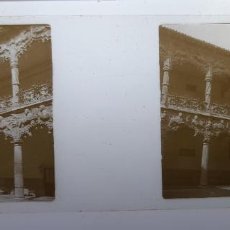 Fotografía antigua: VISITA MI TIENDA GUADALAJARA, PALACIO DEL INFANTADO, 1900 10.5X4CM. L33 2 VISTAS.
