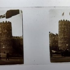 Fotografía antigua: ESPAÑA, AVILA, VISTA ESTEREOSCÓPICA EN CRISTAL 10.5X4CM. 1900. L33