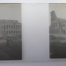 Fotografía antigua: ITALIA, ROMA, LOTE DE VISTAS ESTEREOSCÓPICAS EN CRISTAL, 1920, 10.5X4 CM. L33