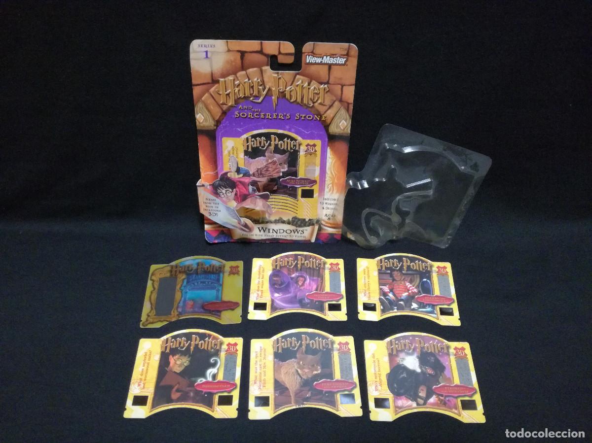 Fotograf&iacute;a antigua: VIEW MASTER - HARRY POTTER 3D WINDOWS - 5 WINDOWS AND 1 DECODER - SERIE 1 - Foto 1